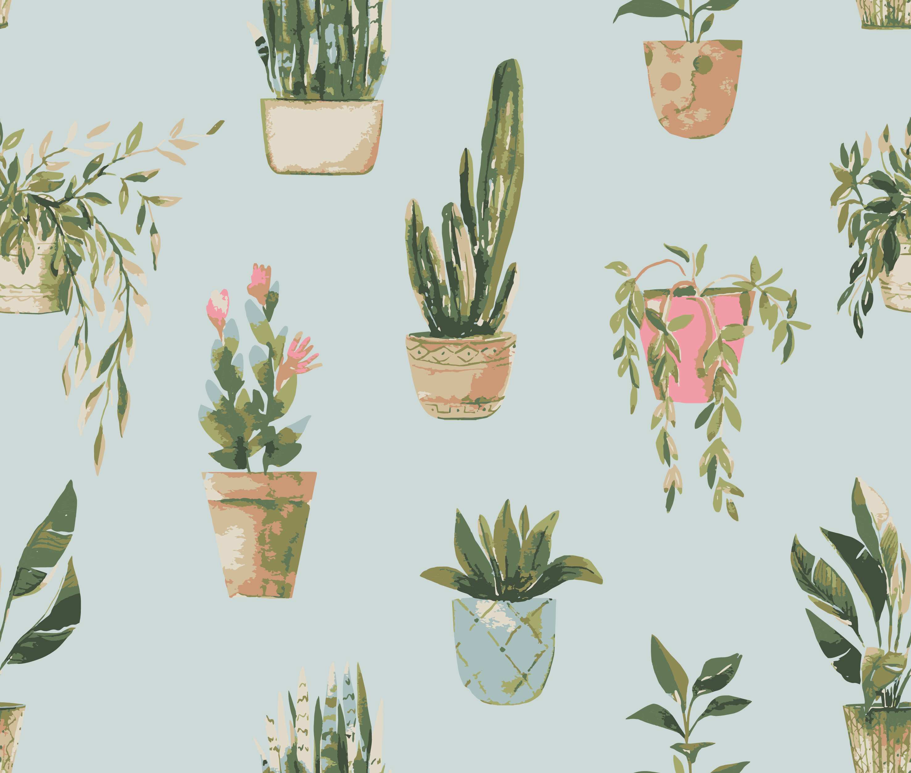 Potted Plants Print