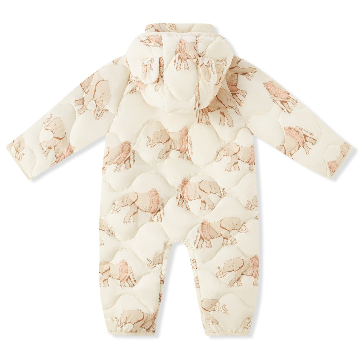 Tutu Elephant Lightweight Down Hooded Jumpsuit Back