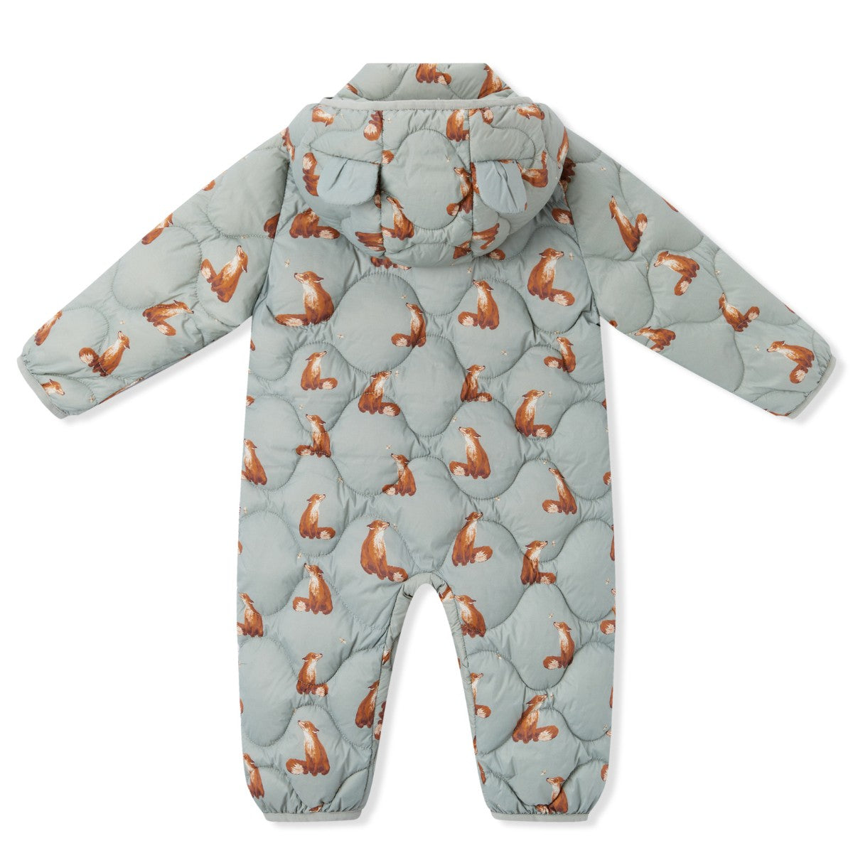 Fox Lightweight Down Hooded Jumpsuit Back