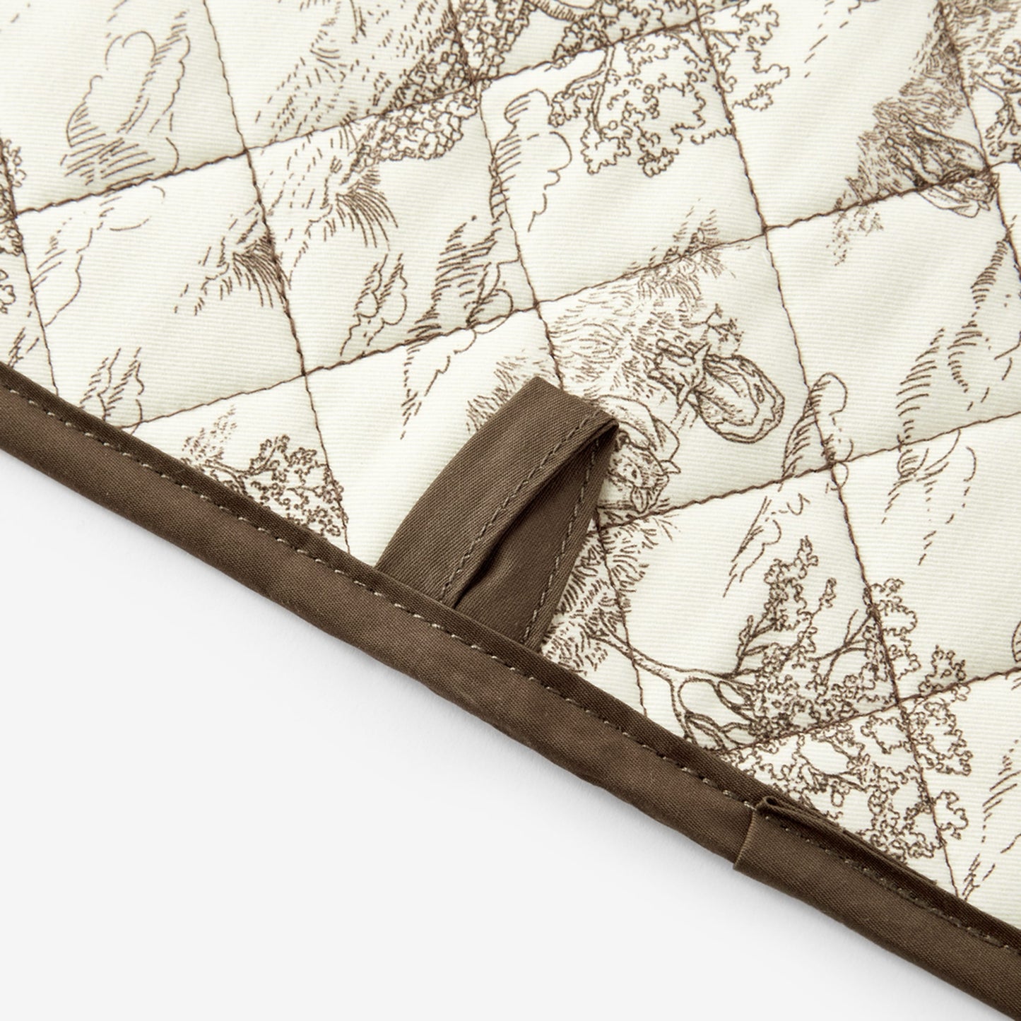 Country Toile Double Oven Mitt