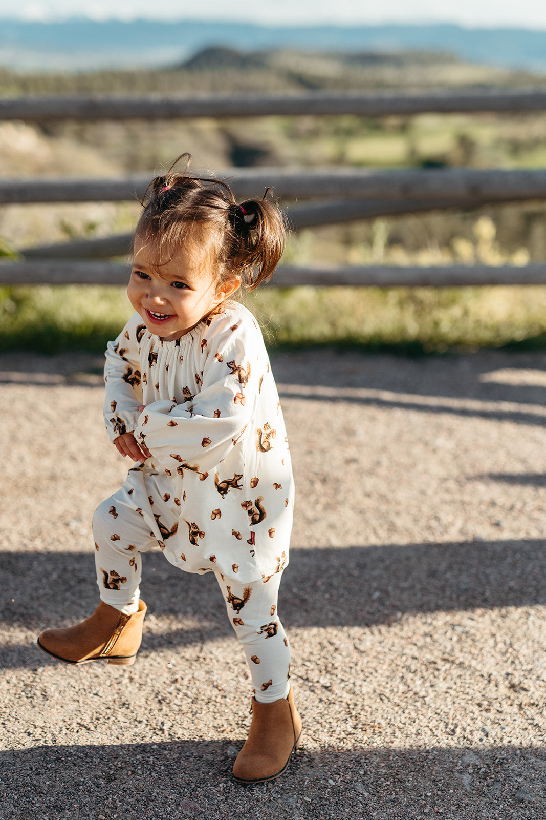 Chipmunk Luxe Stretch Dress and Legging Set