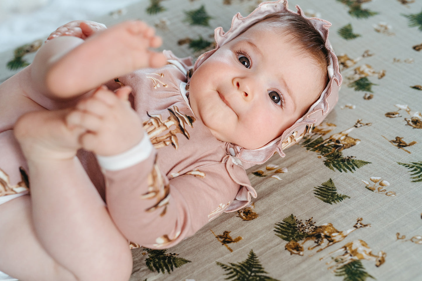 Mushroom Organic Cotton Bonnet