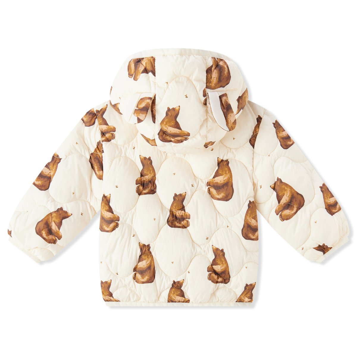 Honey Bear Lightweight Down Hooded Jacket Back