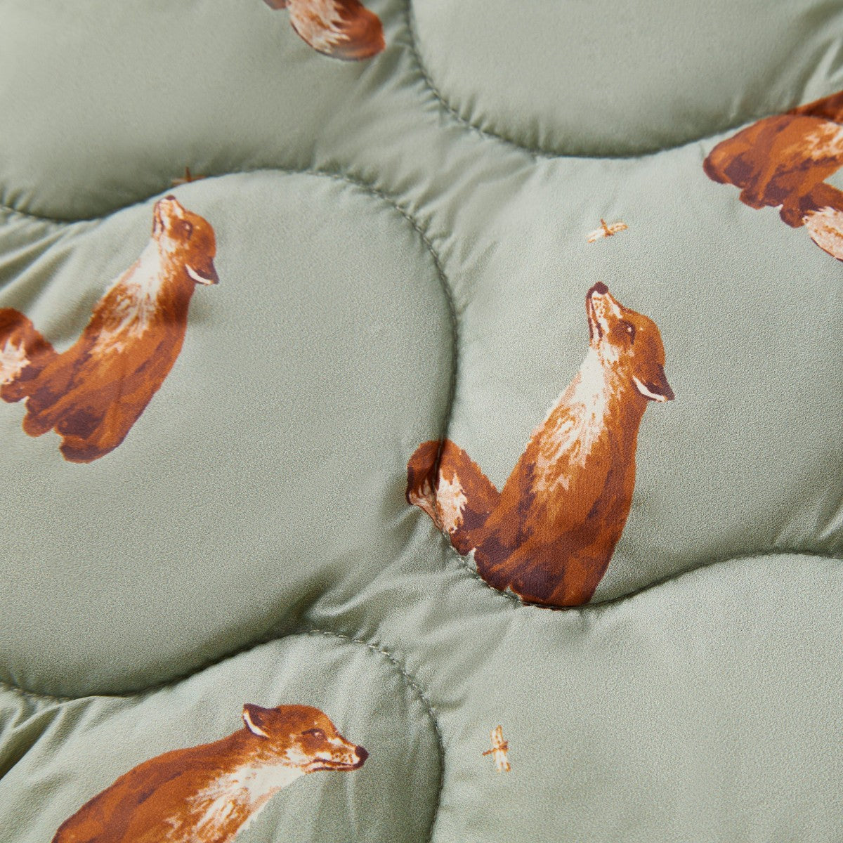 Milkbarn Kids Nylon Down Vest Fox baby Apparel Cold Weather in Gold Fox fabric Back