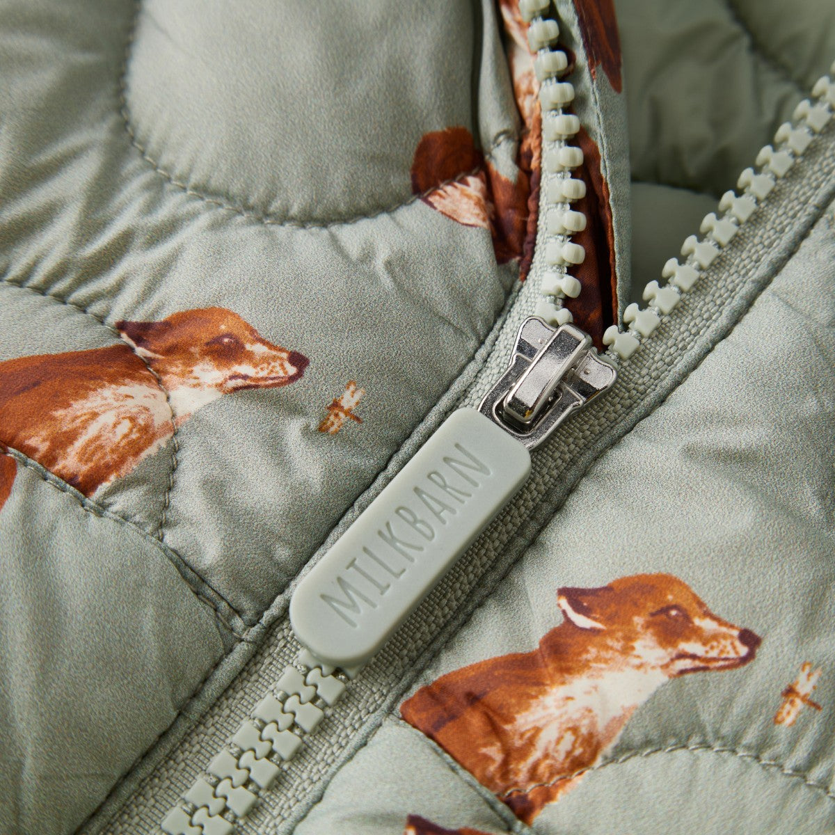 Fox Lightweight Down Hooded Jacket Zipper
