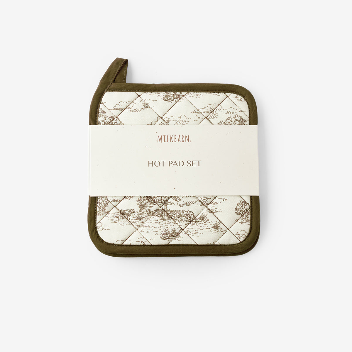 Country Toile Hot Pad Set