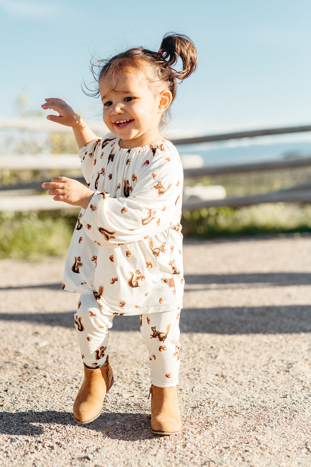 Chipmunk Luxe Stretch Dress and Legging Set