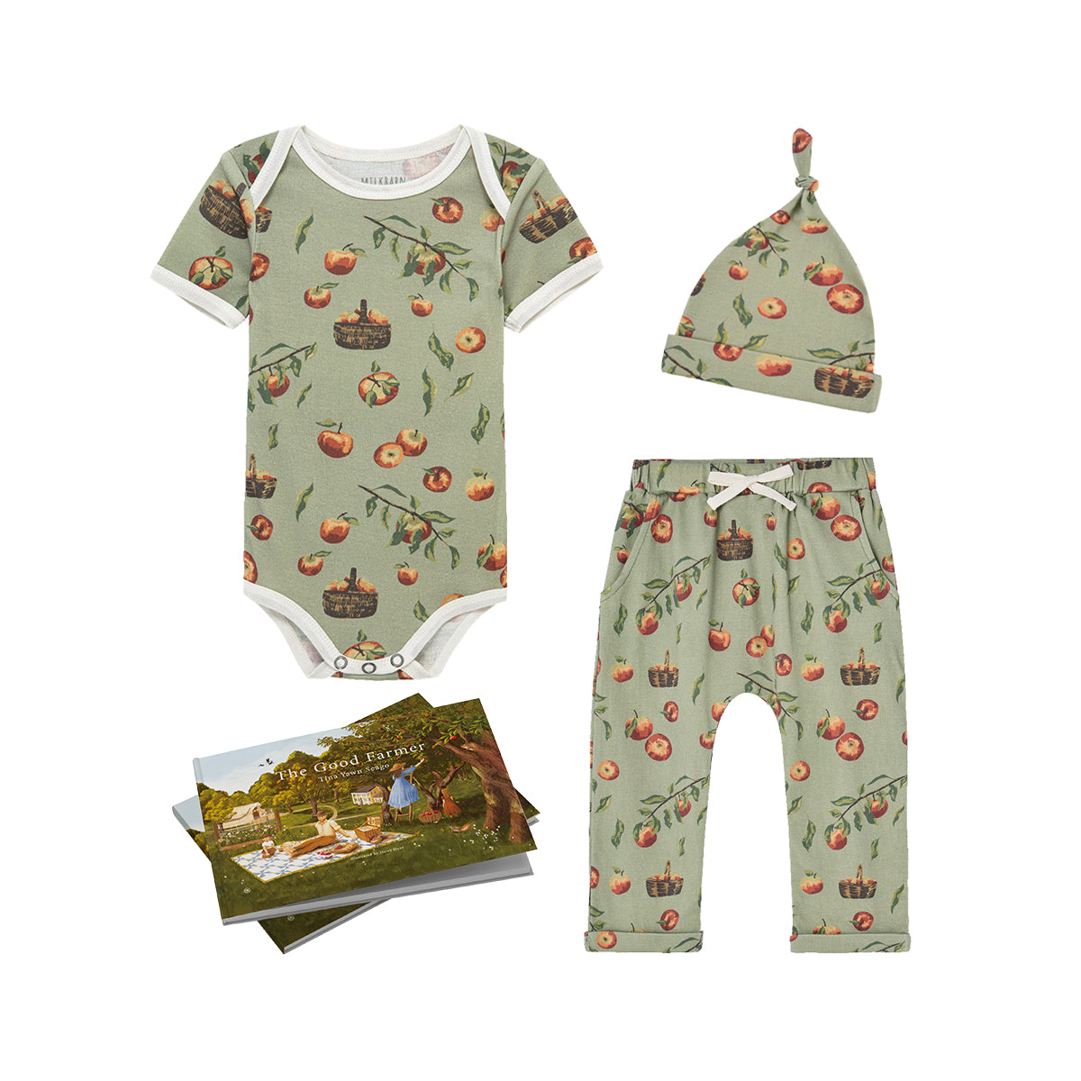 Baby Starter One Piece Bundle: Apple Orchard