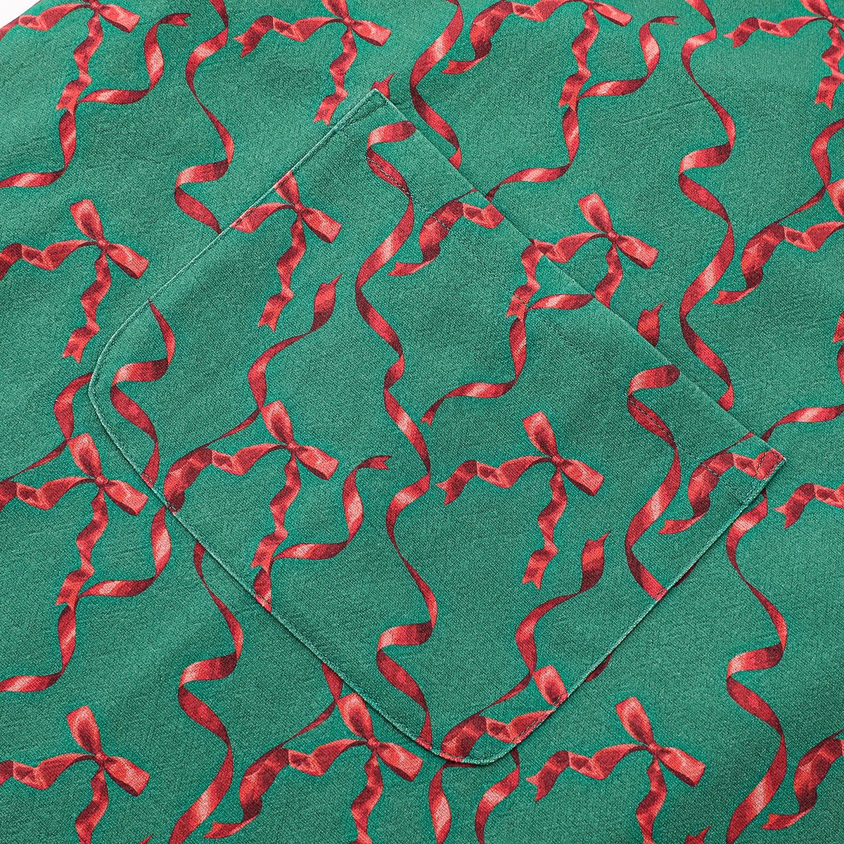 Adult Apron Holiday Ribbon