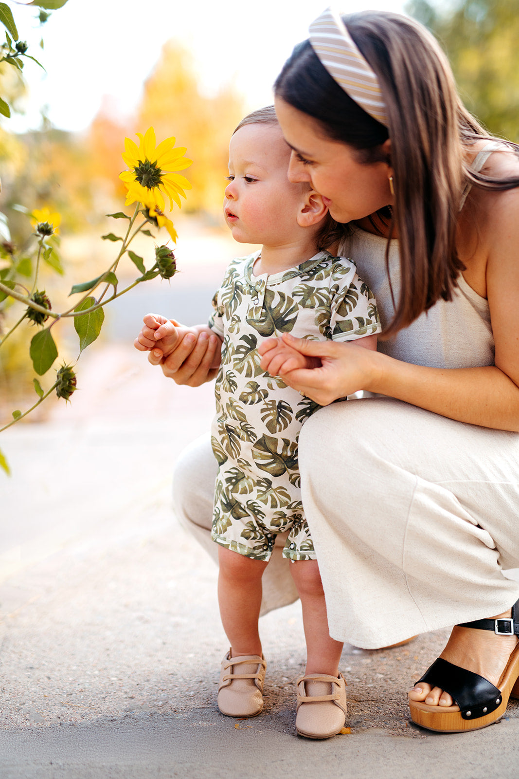 Island Leaf Cotton Stretch Shortall