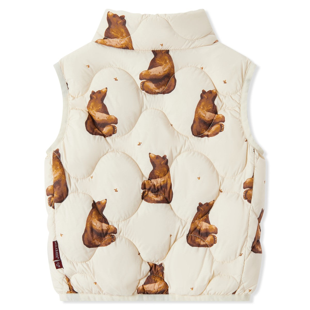 Honey Bear Lightweight Down Vest Back