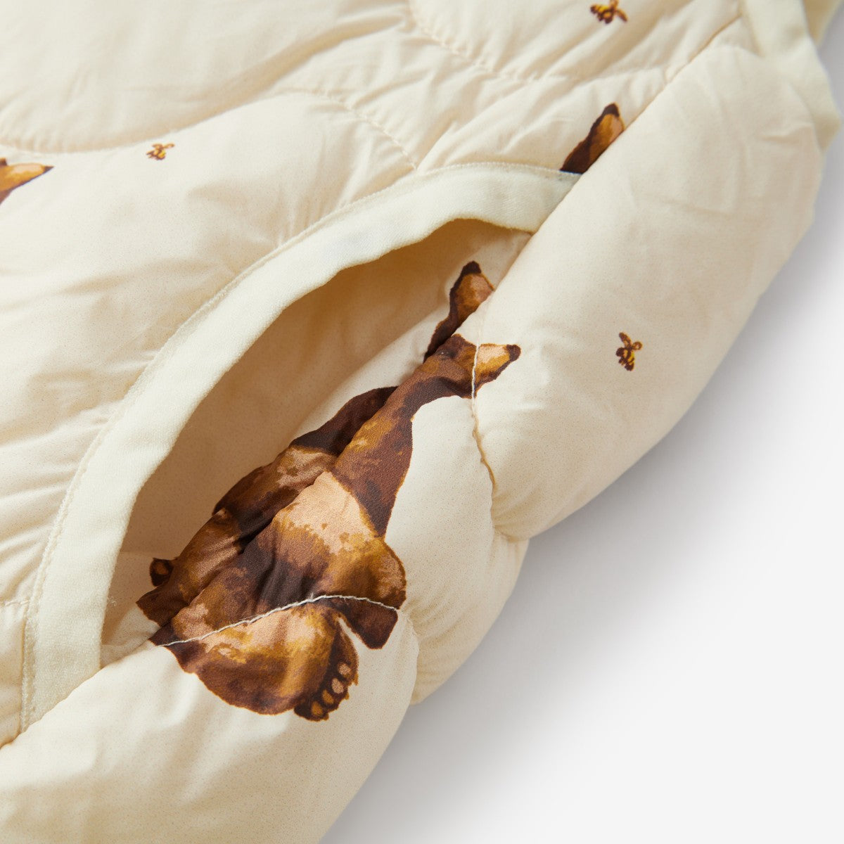 Honey Bear Lightweight Down Vest Pocket