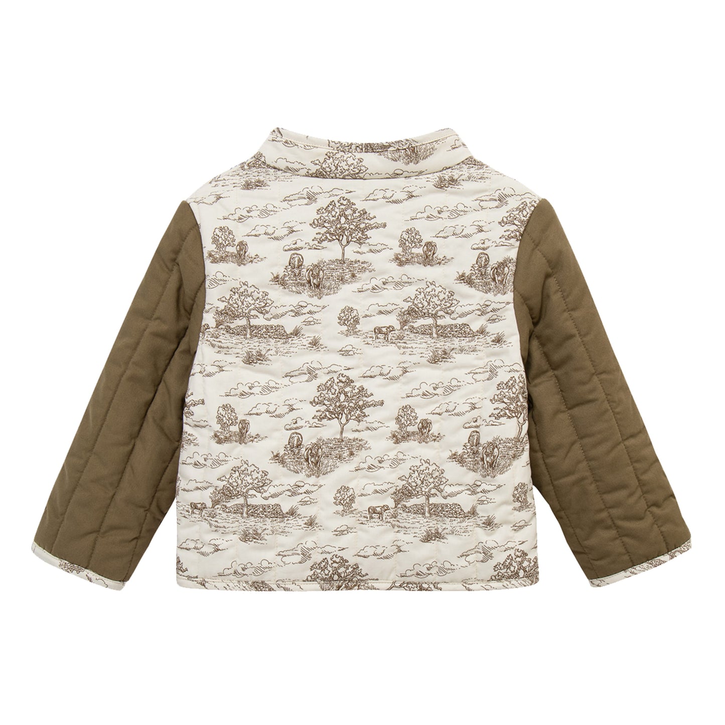 Country Toile Quilted Coat