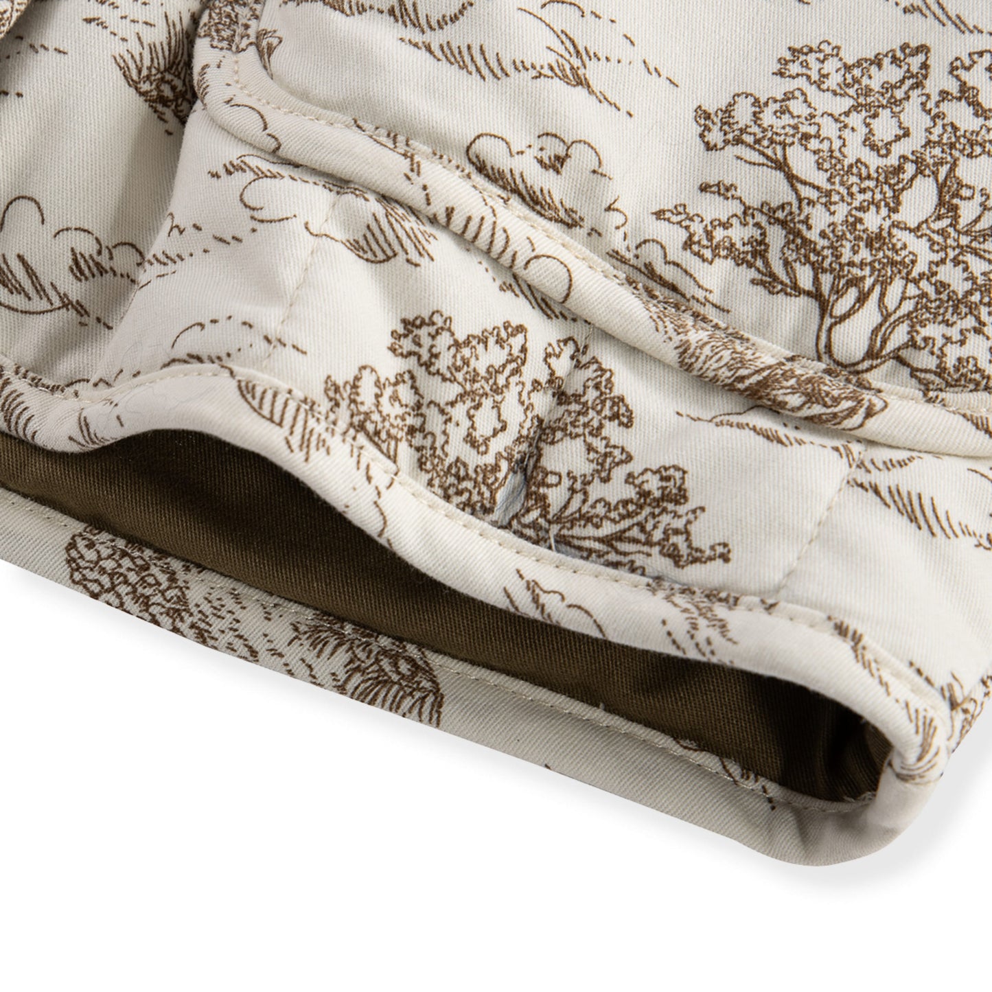 Country Toile Quilted Coat