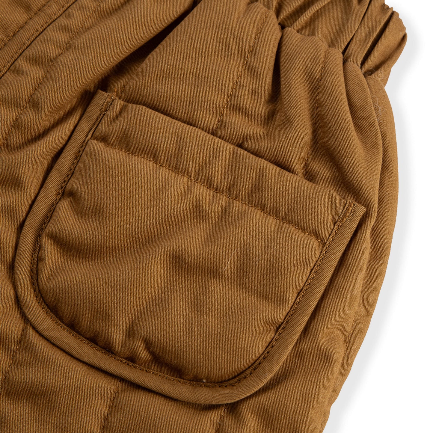 Golden Brown Quilted Pants