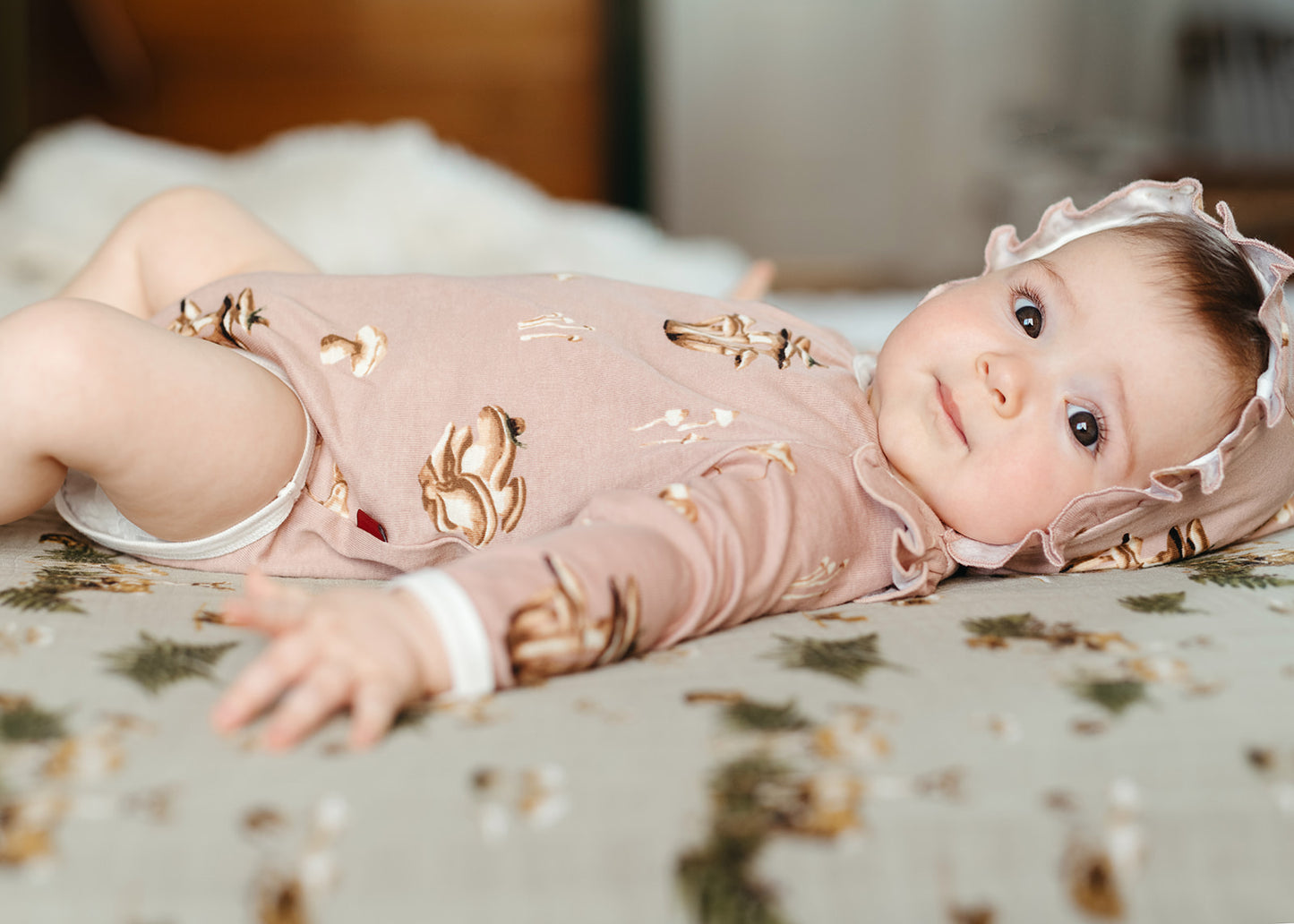 Mushroom Organic Cotton Bonnet