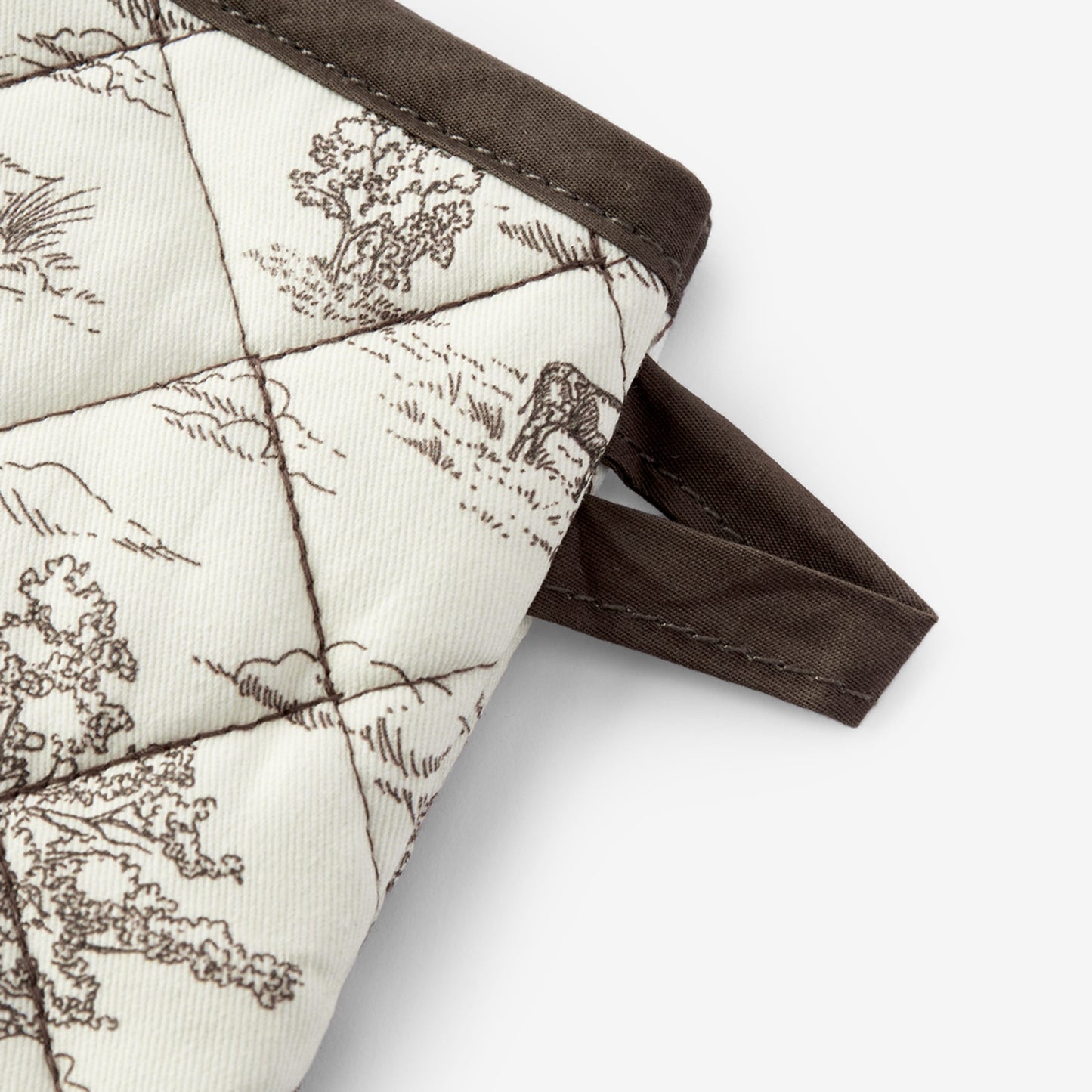 Country Toile Oven Mitt Set