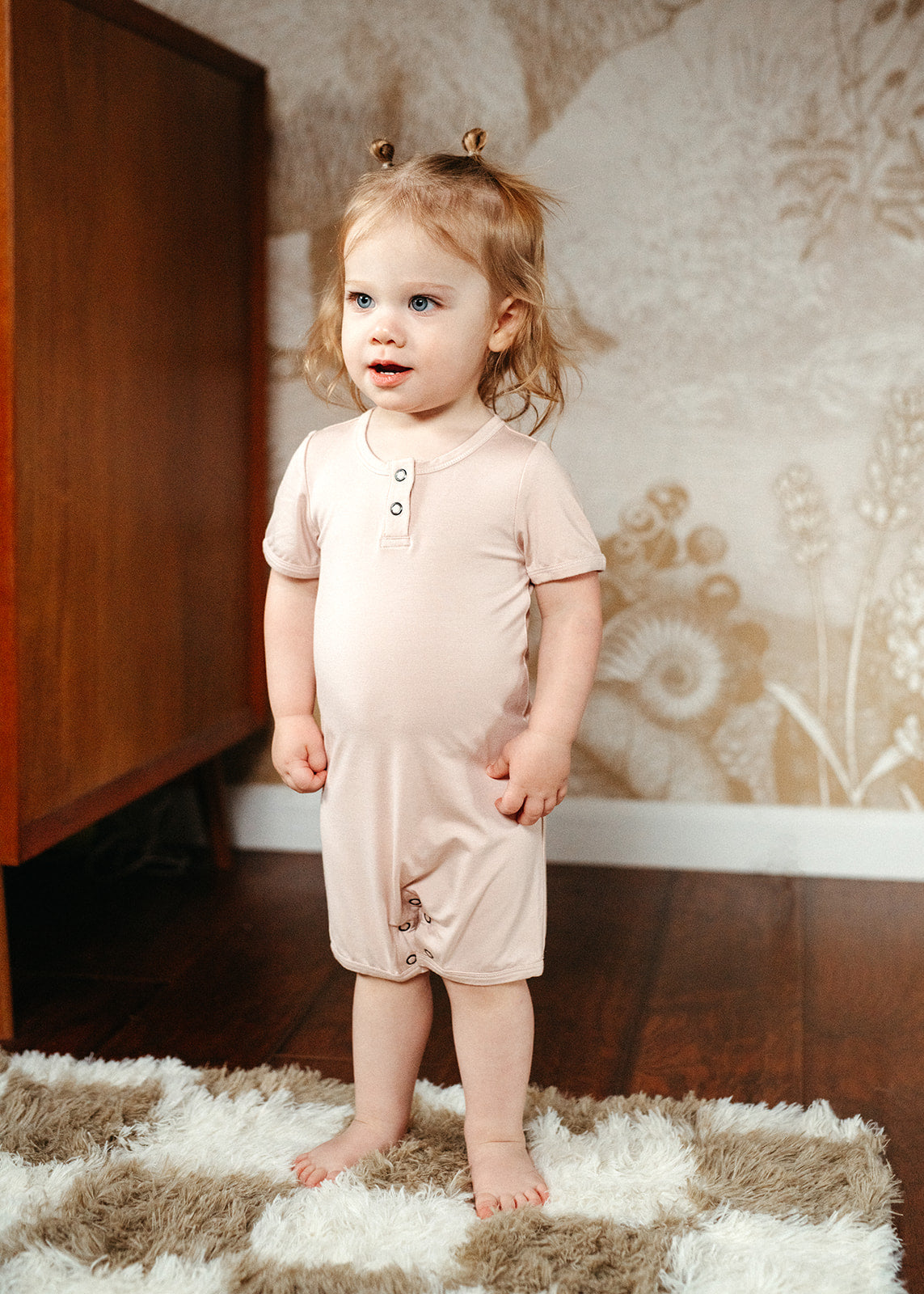 Sepia Rose Luxe Solid Shortall