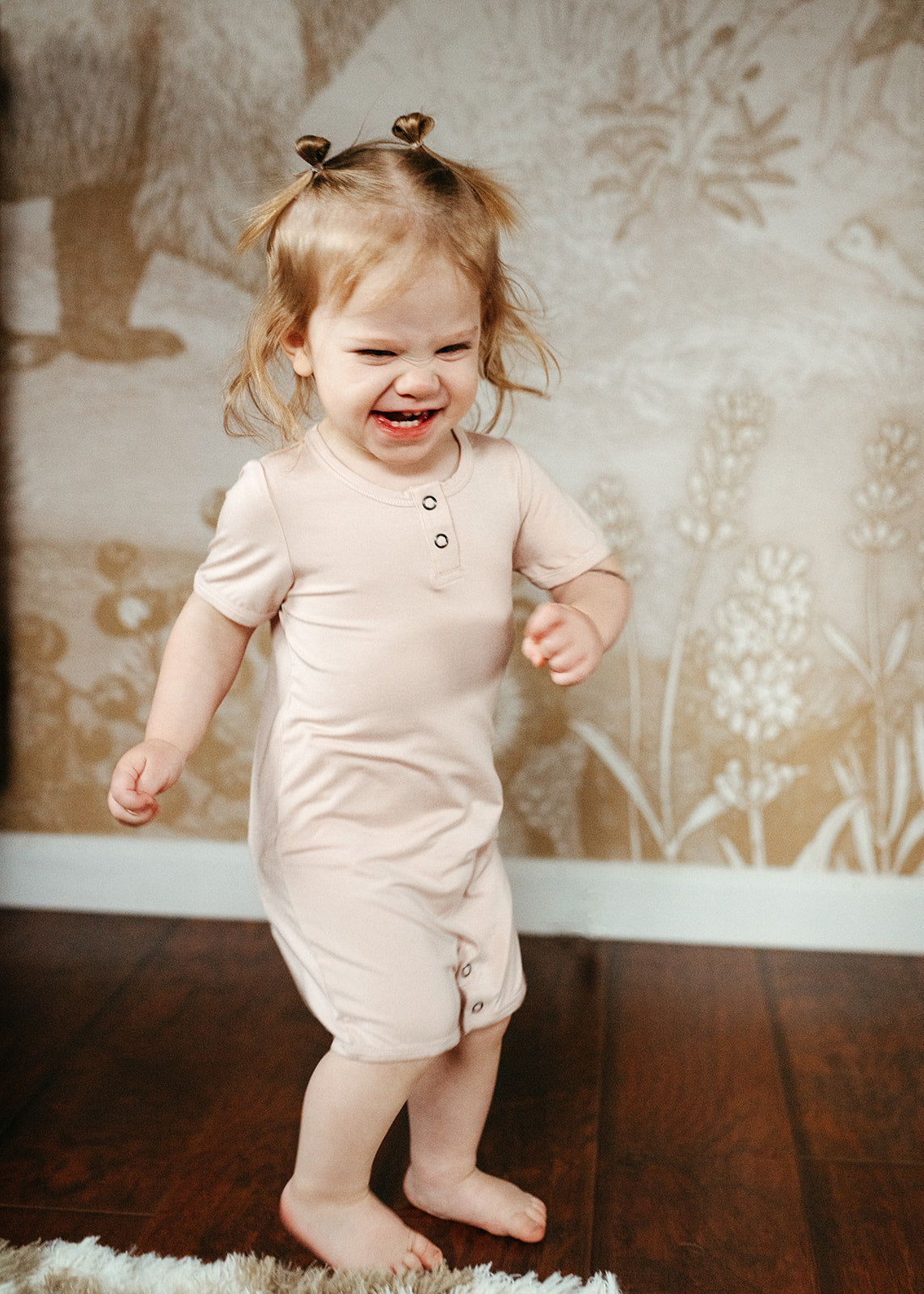 Sepia Rose Luxe Solid Shortall