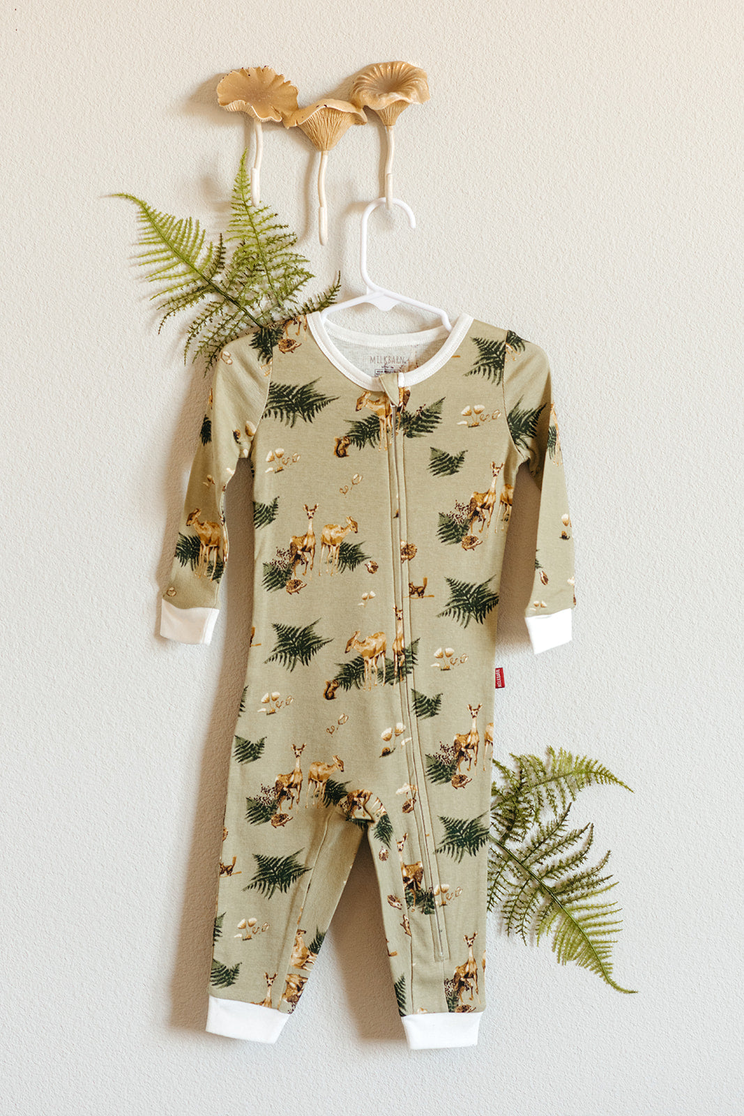 Forest Party Organic Cotton Zipper Pajama