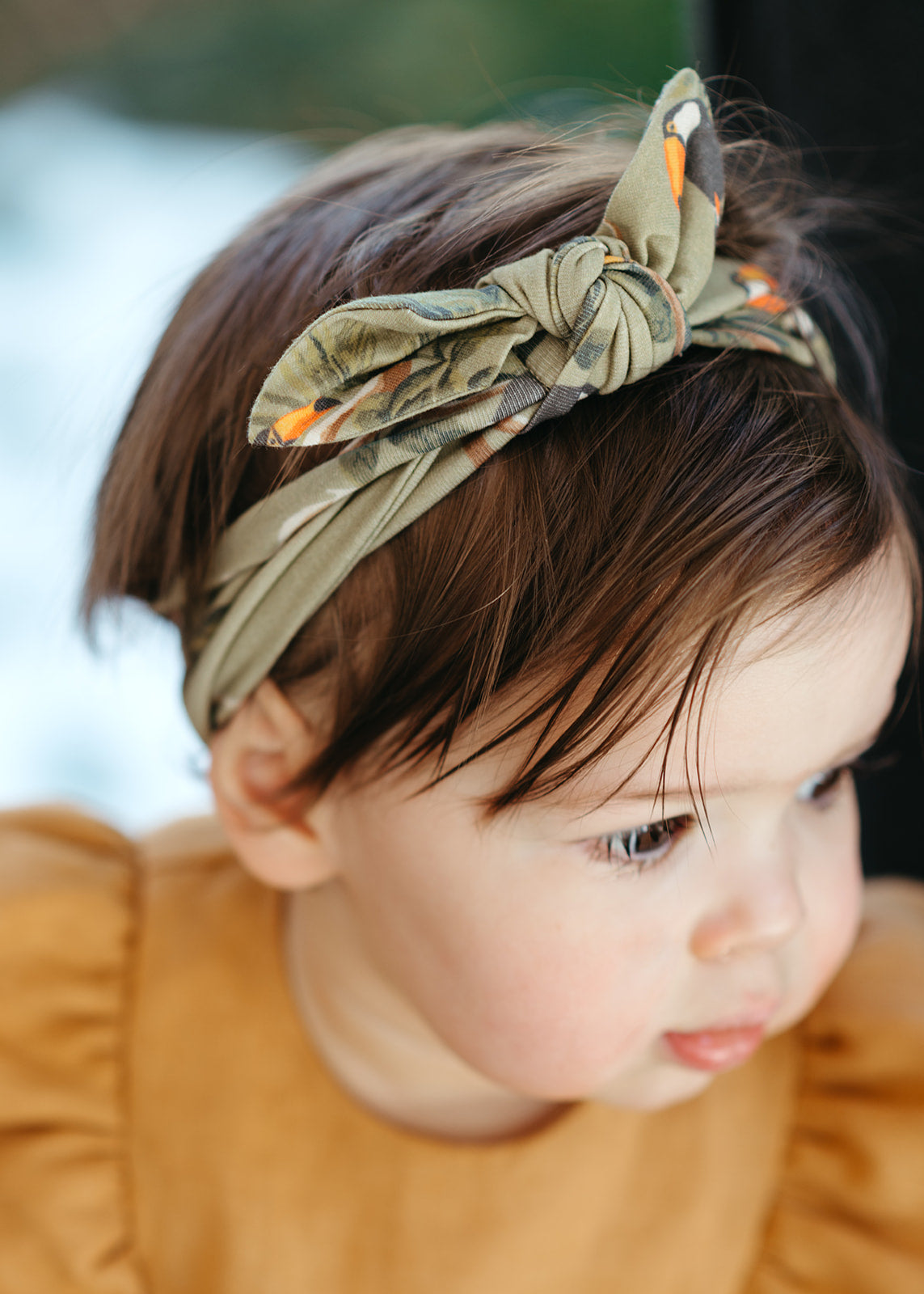 Toucan Cotton Stretch Knotted Headband