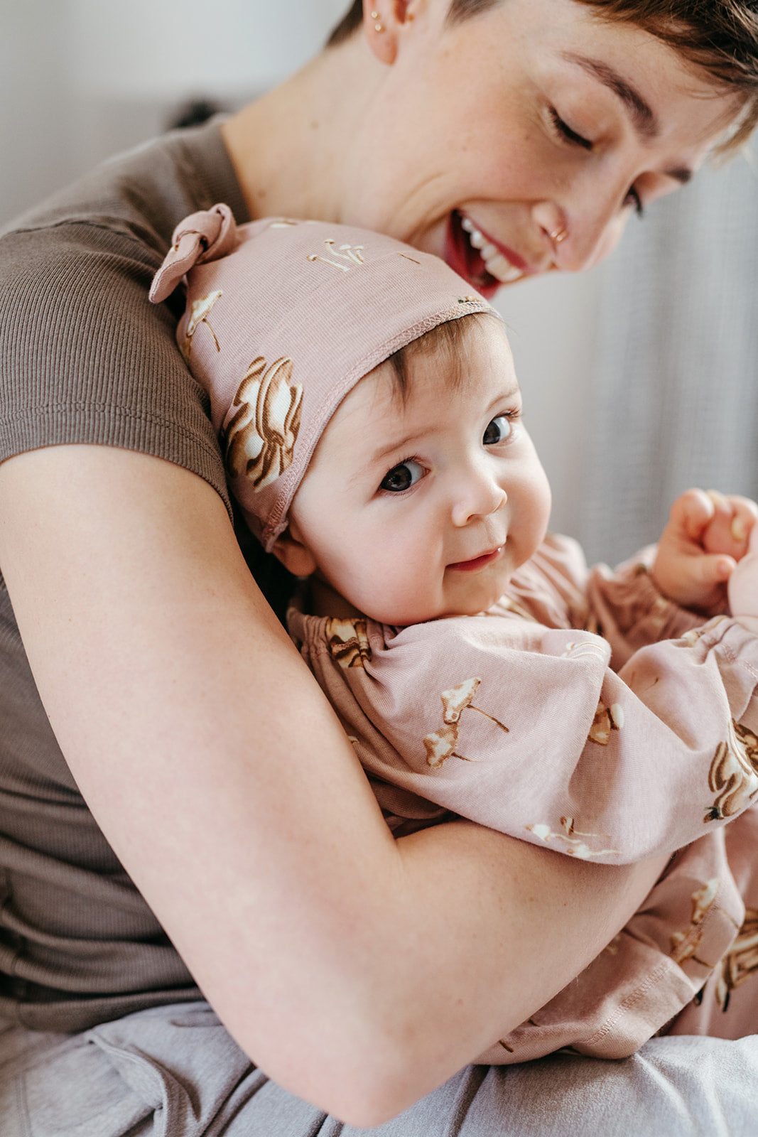 Mushroom Organic Cotton Dress and Legging Set