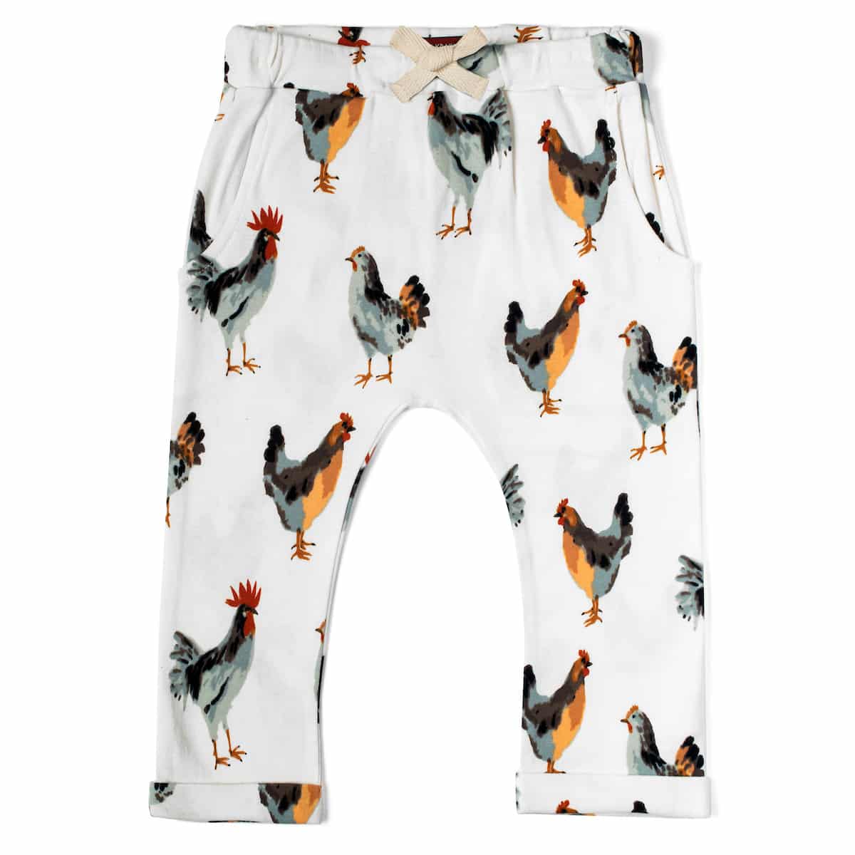 baby jogger pants Chicken Organic Cotton Baby Jogger Pants 3-6M
