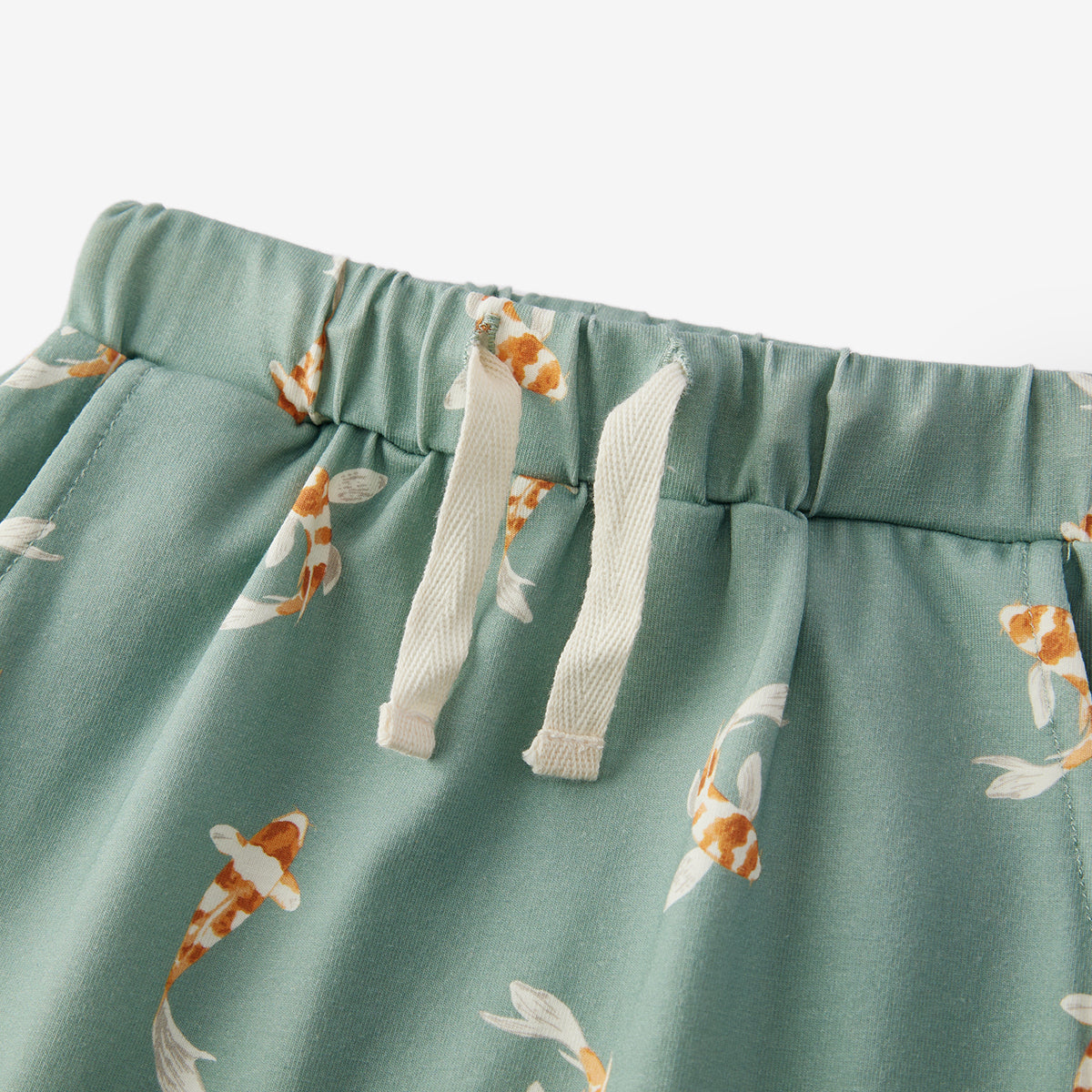 swimming koi cotton stretch jogger pants