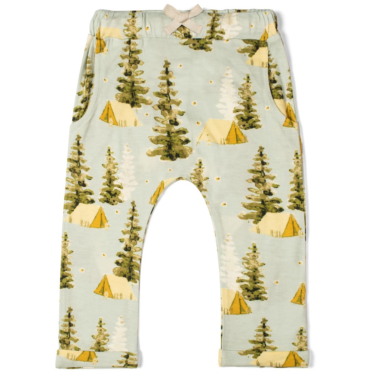 Milkbarn Kids Rayon from Bamboo Jogger baby Apparel Bottoms in Camping fabric Front