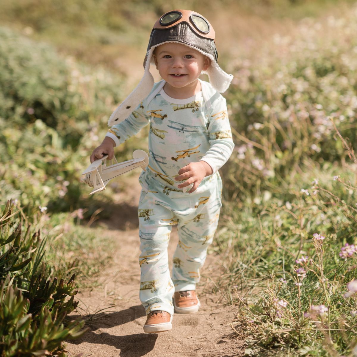 Milkbarn Kids Rayon from Bamboo Jogger baby Apparel Bottoms in Camping fabric View