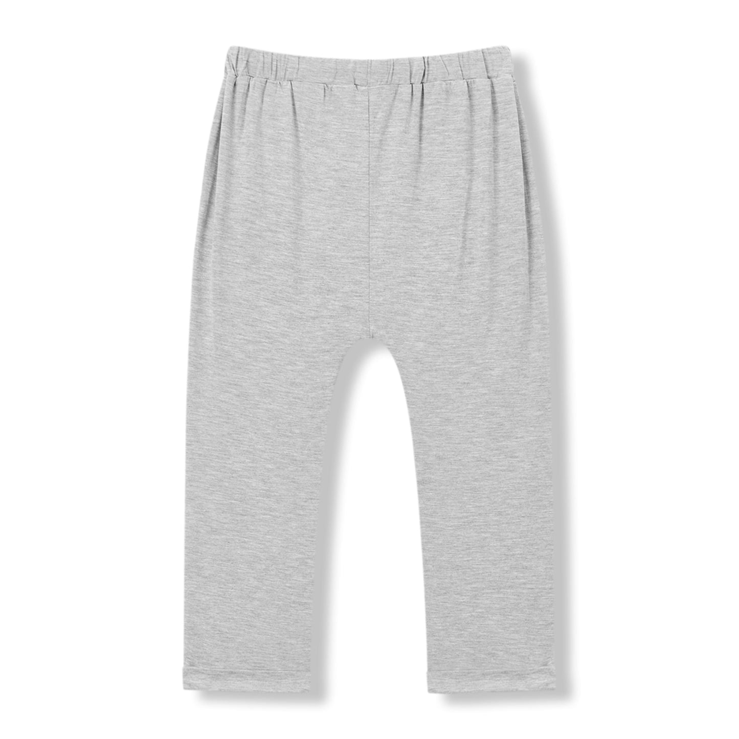 Grey Melange Luxe Solid Jogger Pants