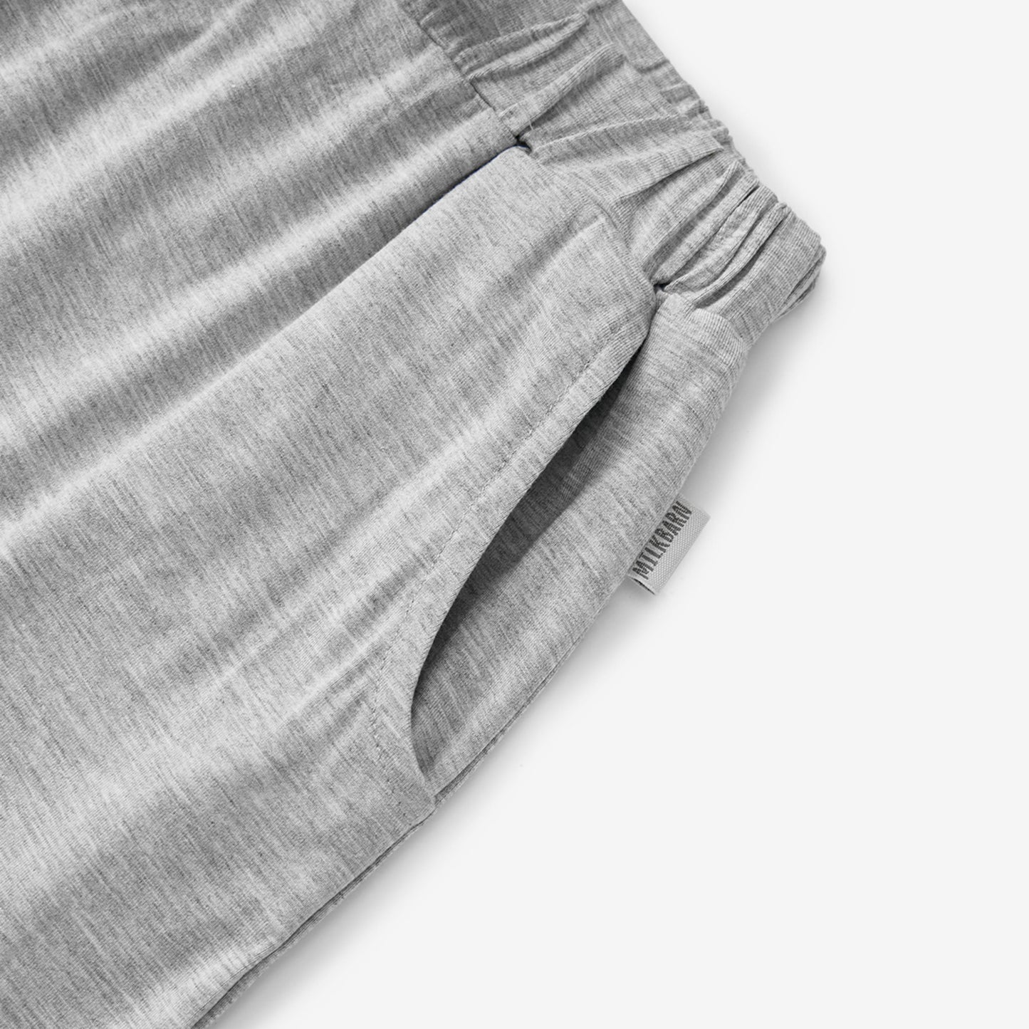 Grey Melange Luxe Solid Jogger Pants