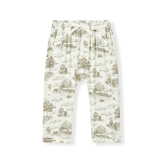 Country Toile Luxe Stretch Jogger Pants