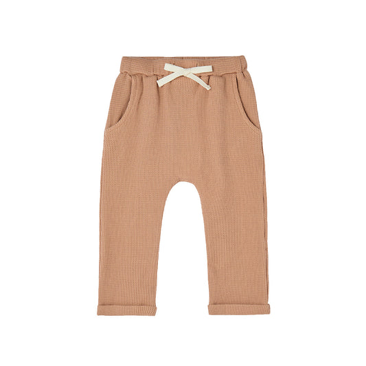 Tawny Rose Waffle Jogger Pants