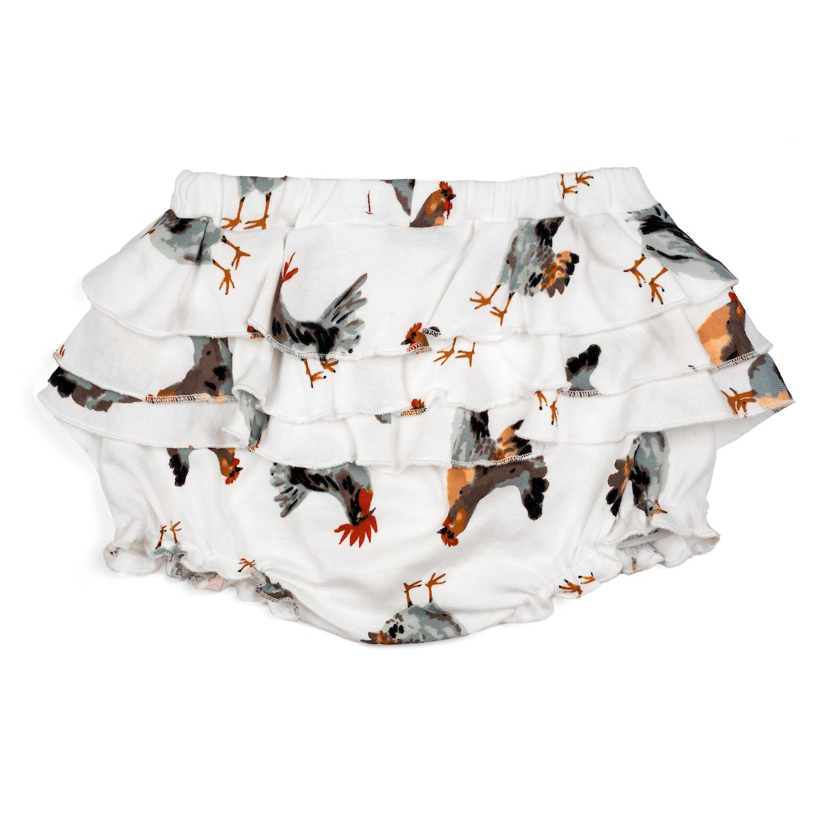 Chicken Organic Ruffle Bloomer Rear
