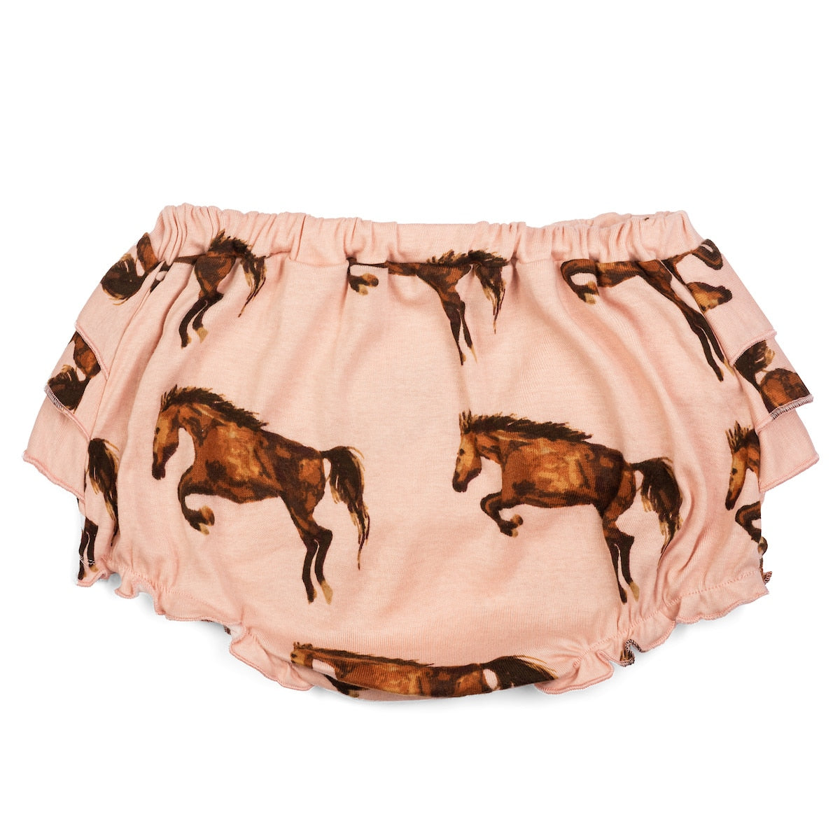 Horse Organic Ruffle Bloomer Front