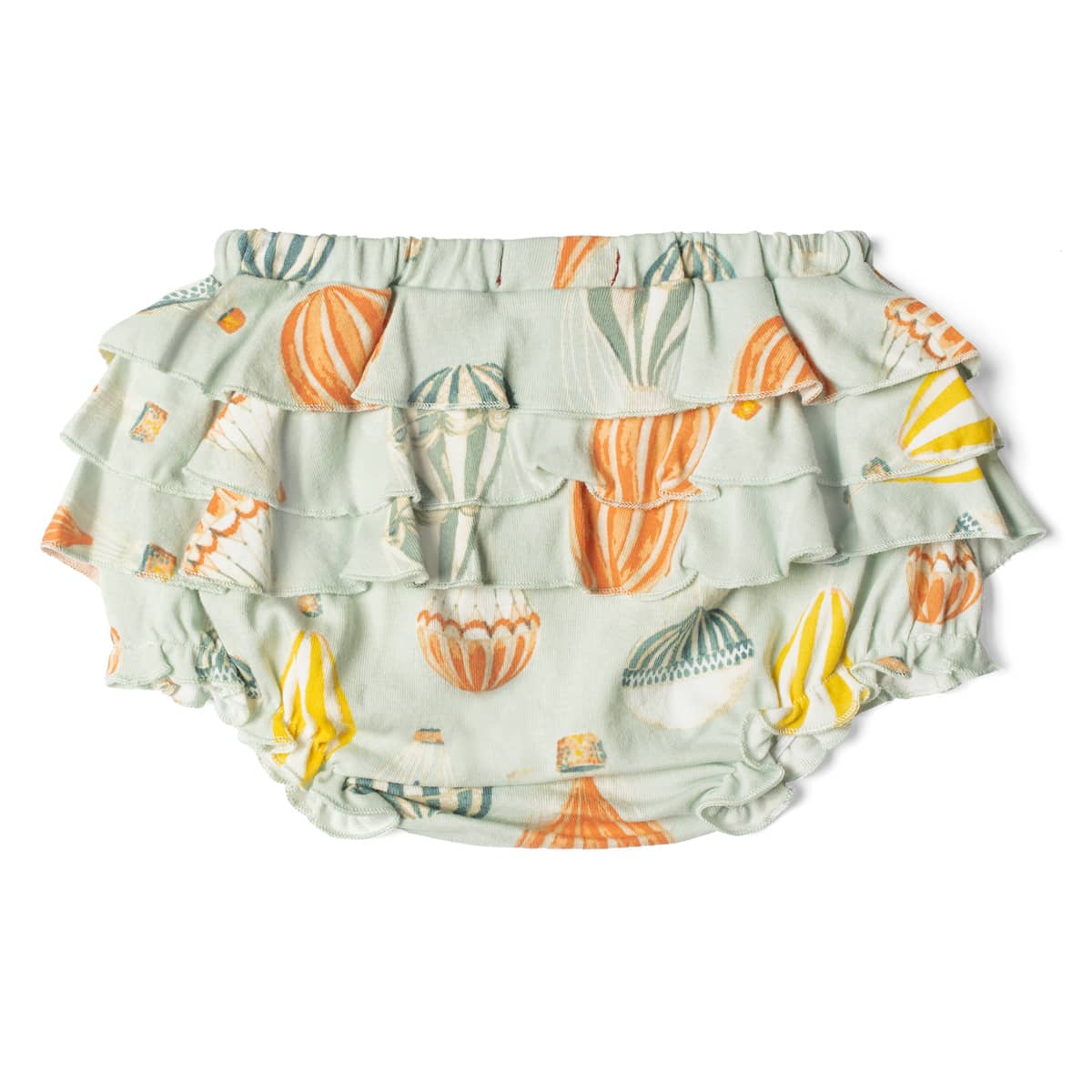 Vintage Balloons Organic Ruffle Bloomers Back