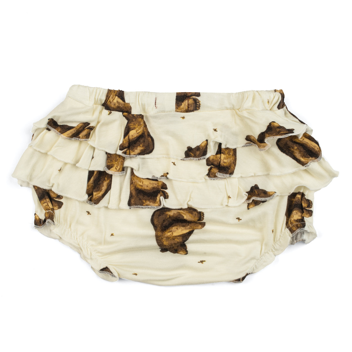 25137-2 - Honey Bear Bamboo Ruffle Bloomers