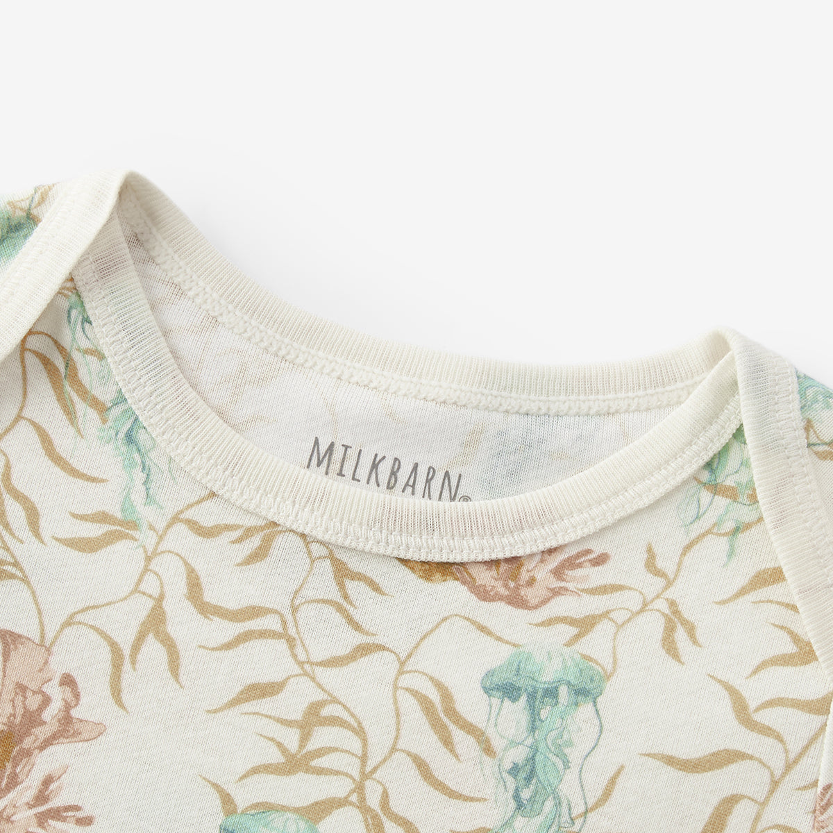 under the sea organic cotton short sleeve one piece