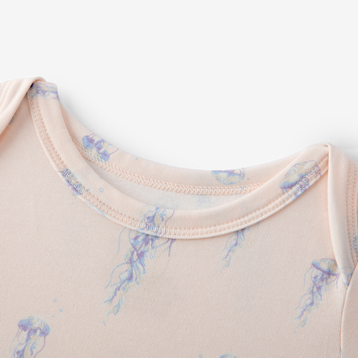 sunset jellyfish cotton stretch short sleeve one piece