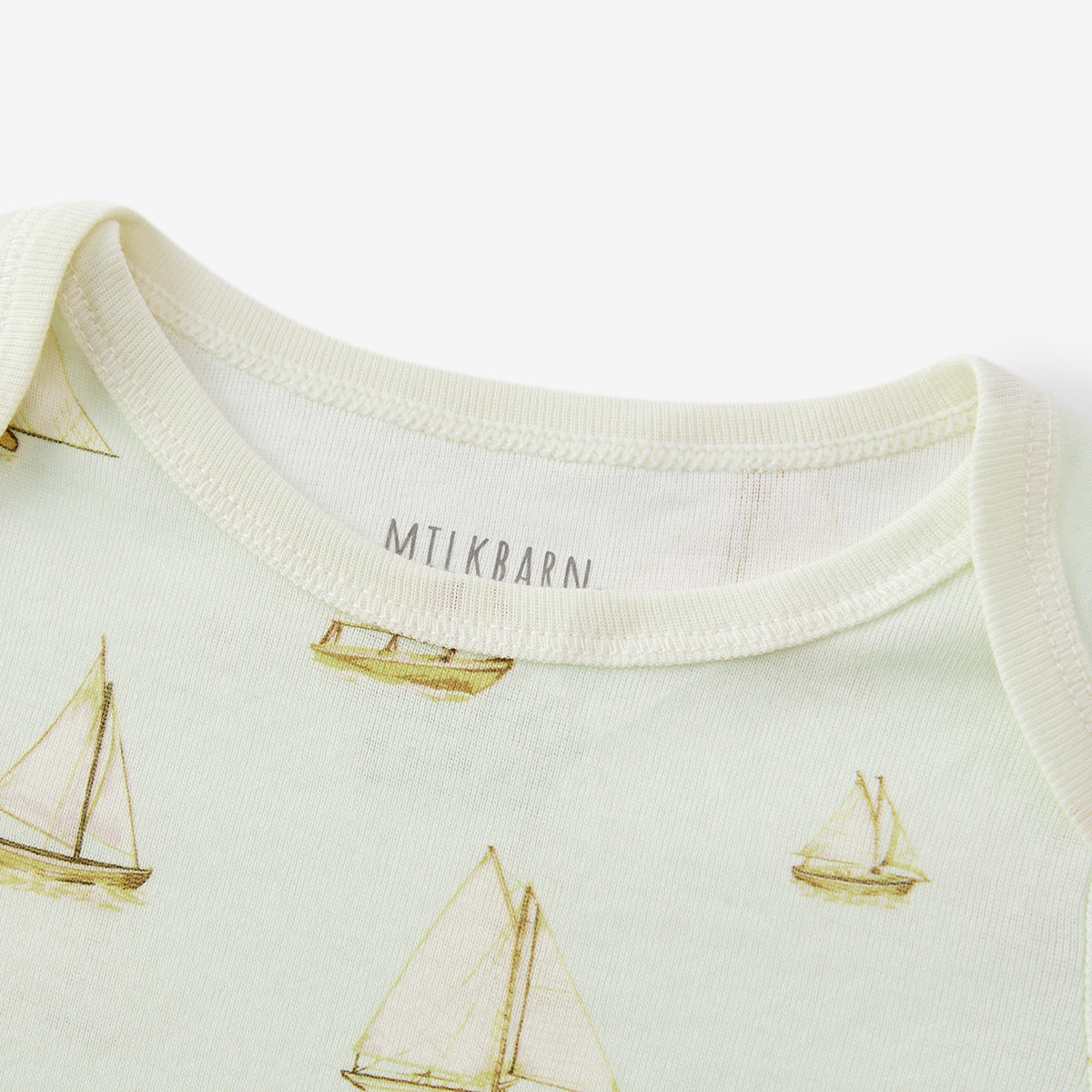 sailboat melody organic cotton short sleeve one piece 1