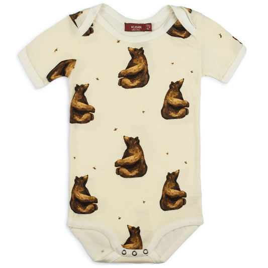 31137 - Honey Bear Bamboo Short Sleeve One Piece
