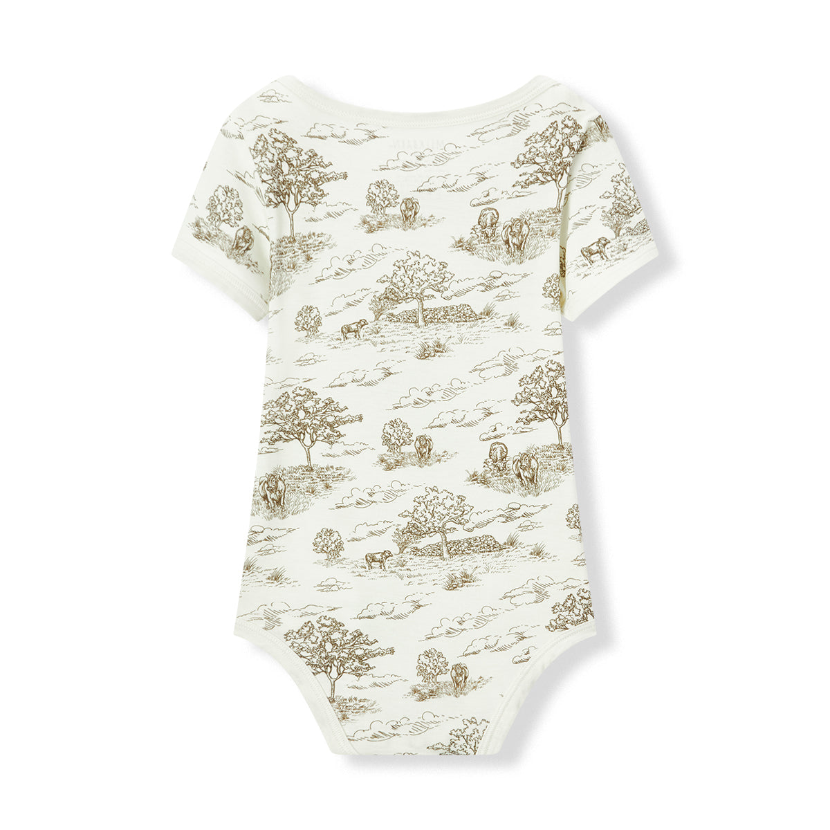 Country Toile Luxe Stretch Short Sleeve One Piece