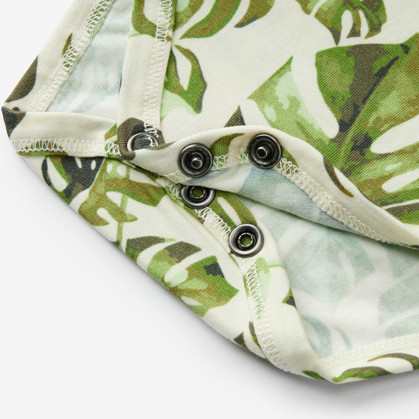 Island Leaf Cotton Stretch Ruffle One Piece