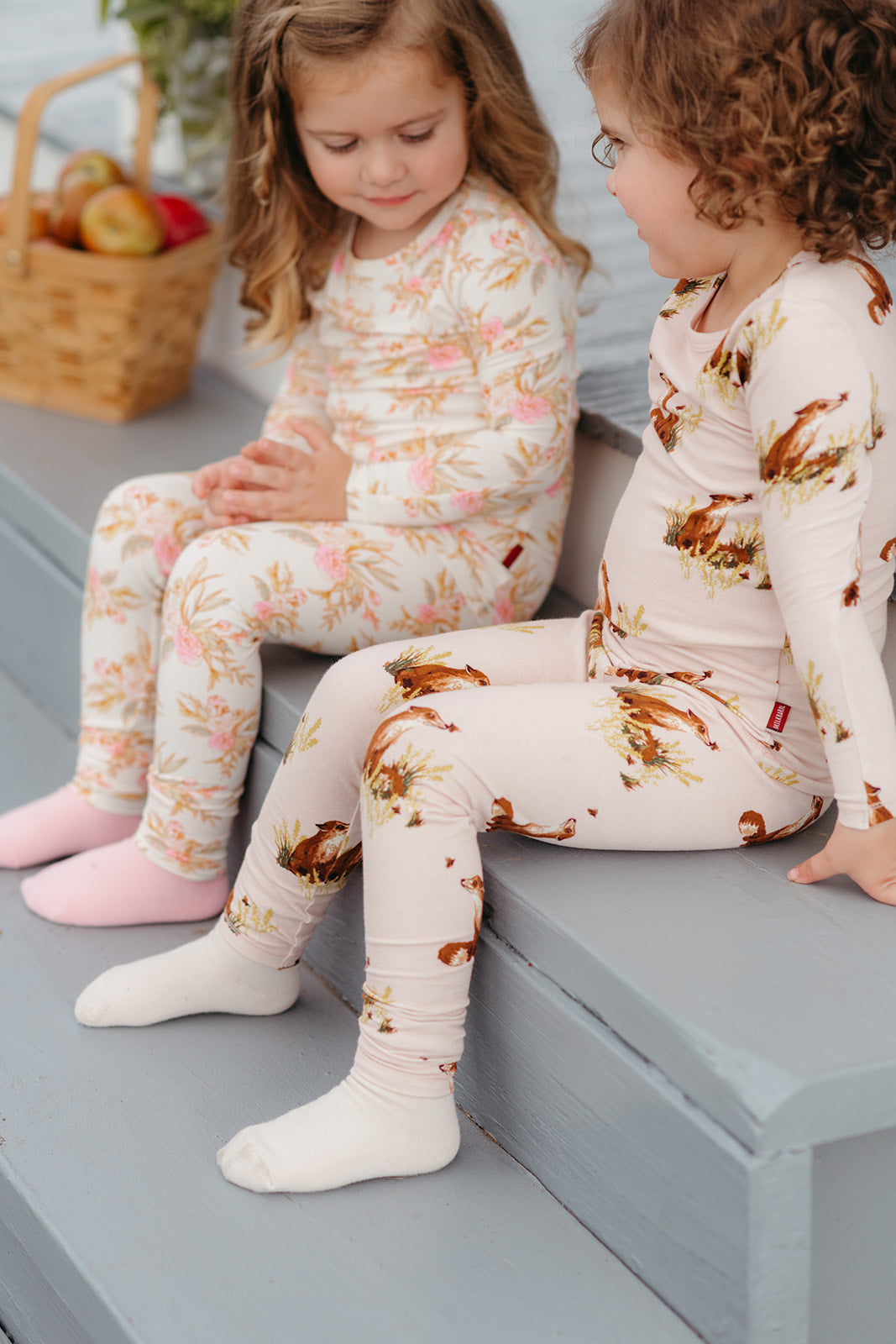 Coastal Crab Stretch Long Sleeve Two Piece Pajama Set