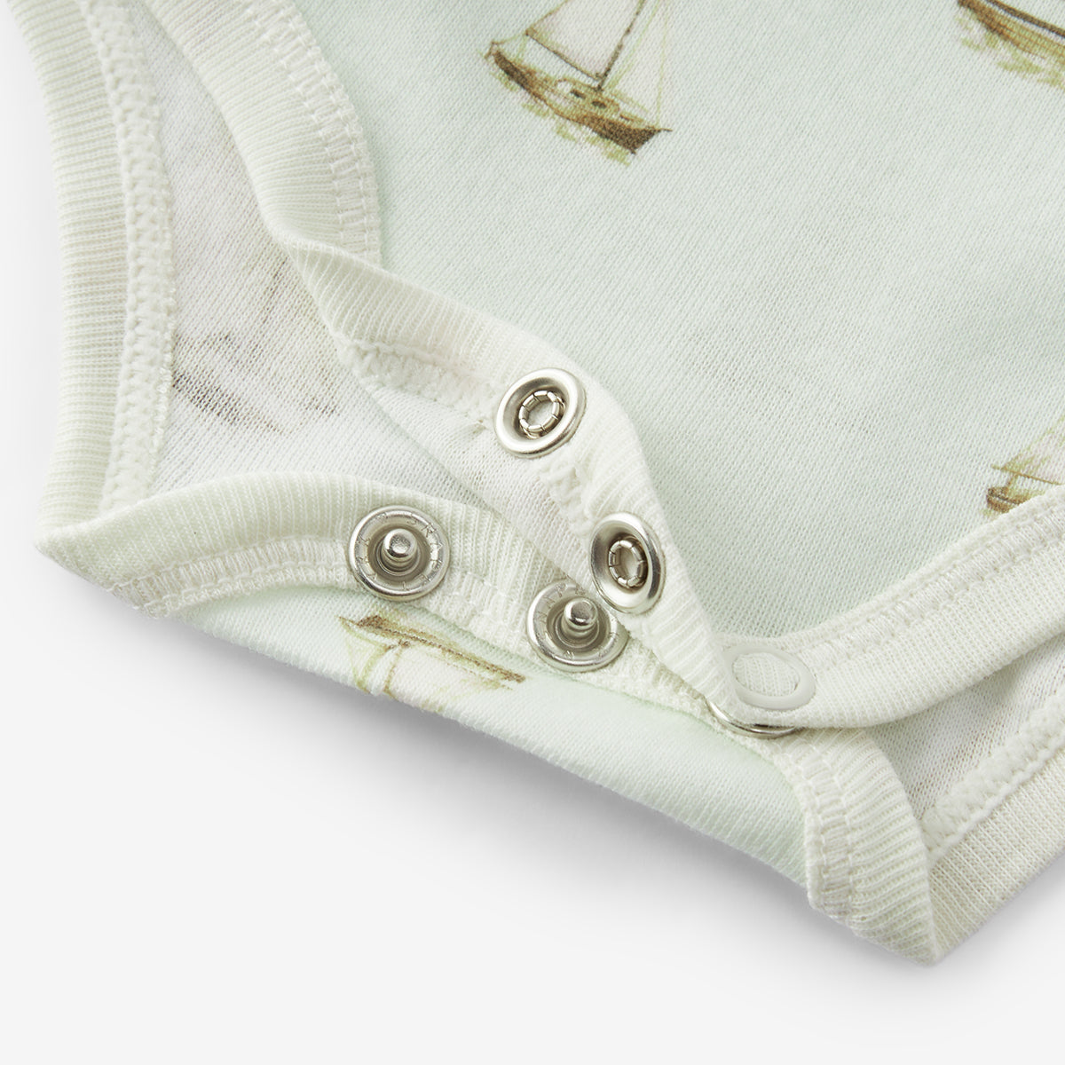 sailboat melody organic cotton long sleeve one piece