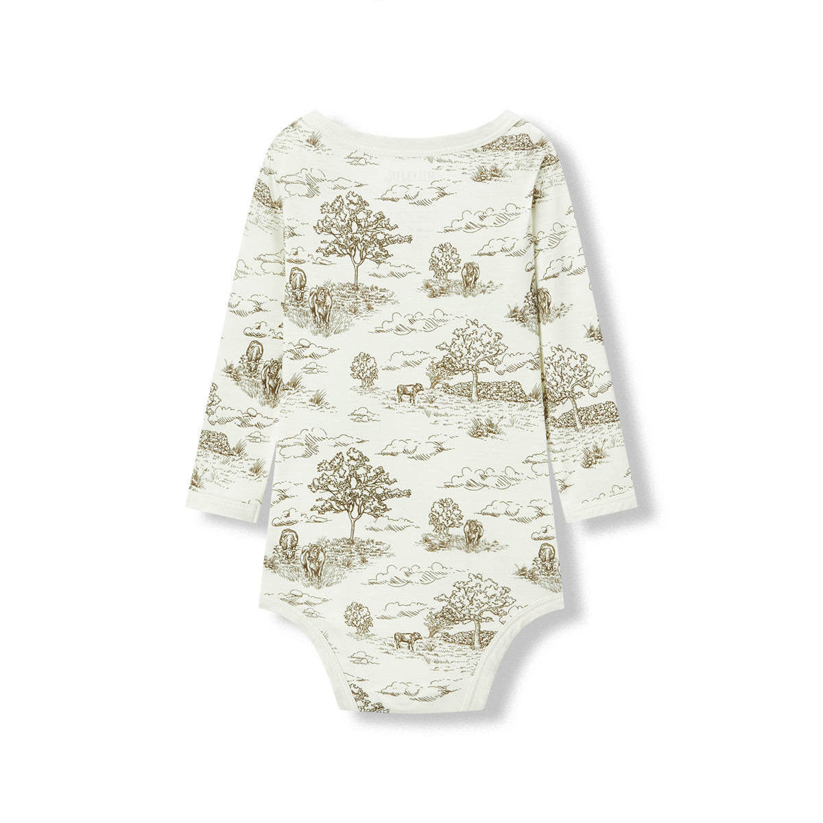 Country Toile Luxe Stretch Long Sleeve One Piece