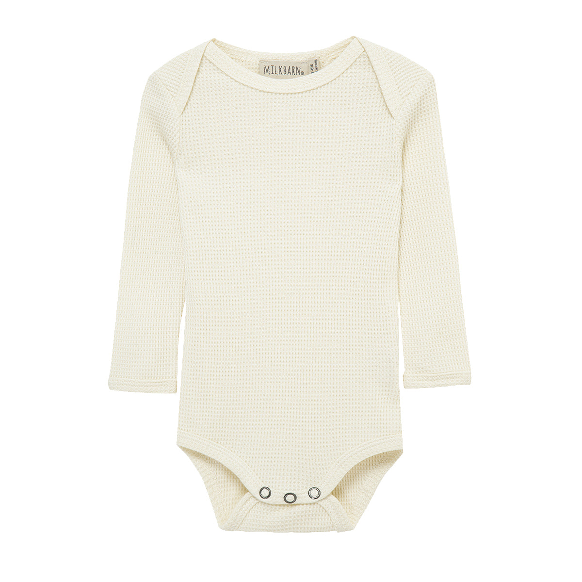 Vanilla Waffle Long Sleeve One Piece