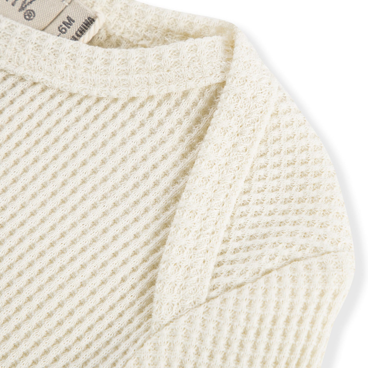 Vanilla Waffle Long Sleeve One Piece