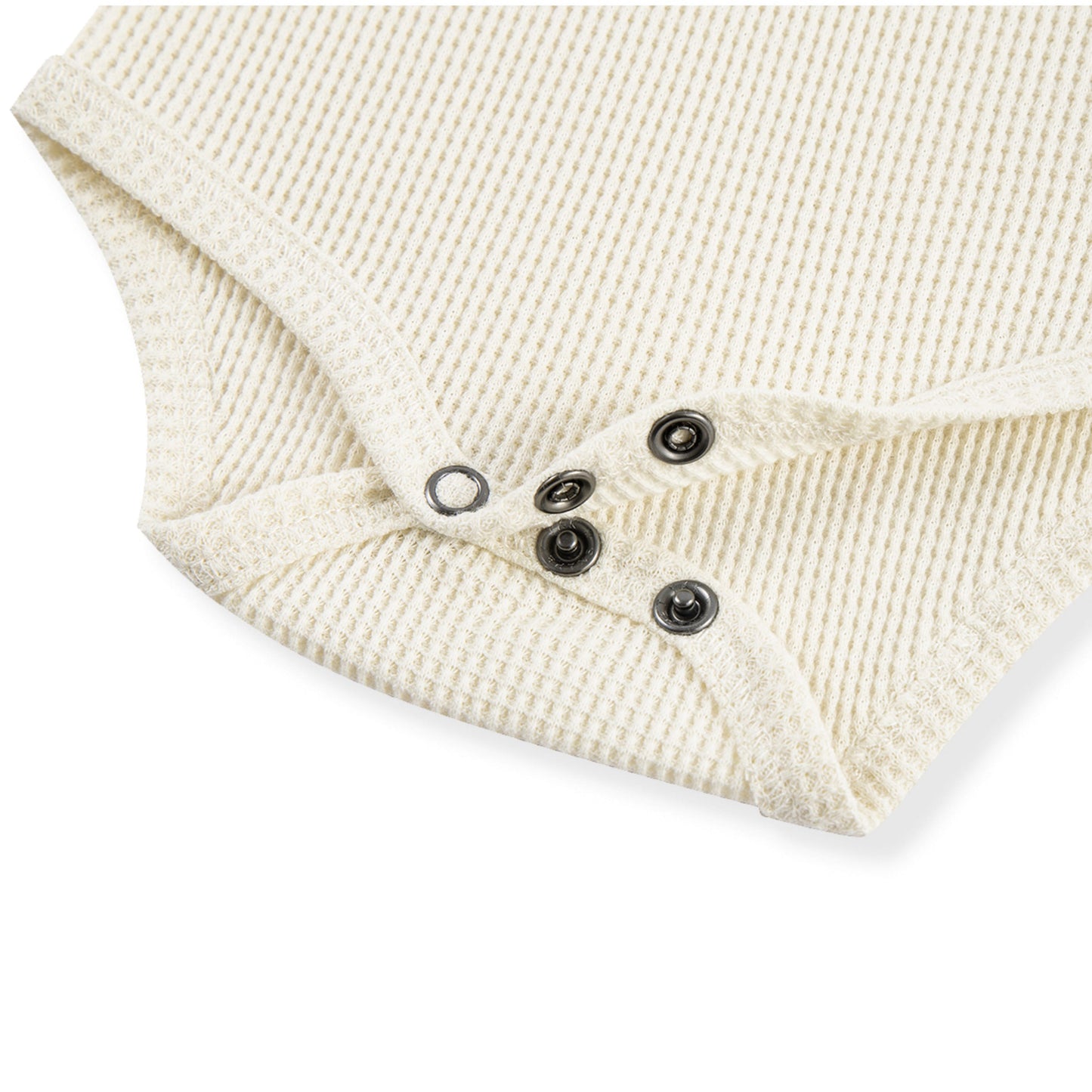 Vanilla Waffle Long Sleeve One Piece
